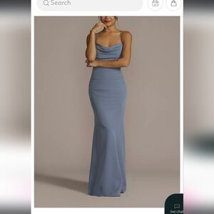 Signature Slate Blue Maxi Skirt